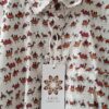 White Base Red Warli HandPrinted Cotton Shirt