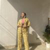 Love In Yellow Dabu Hand Block Printed Co-ord Set 1