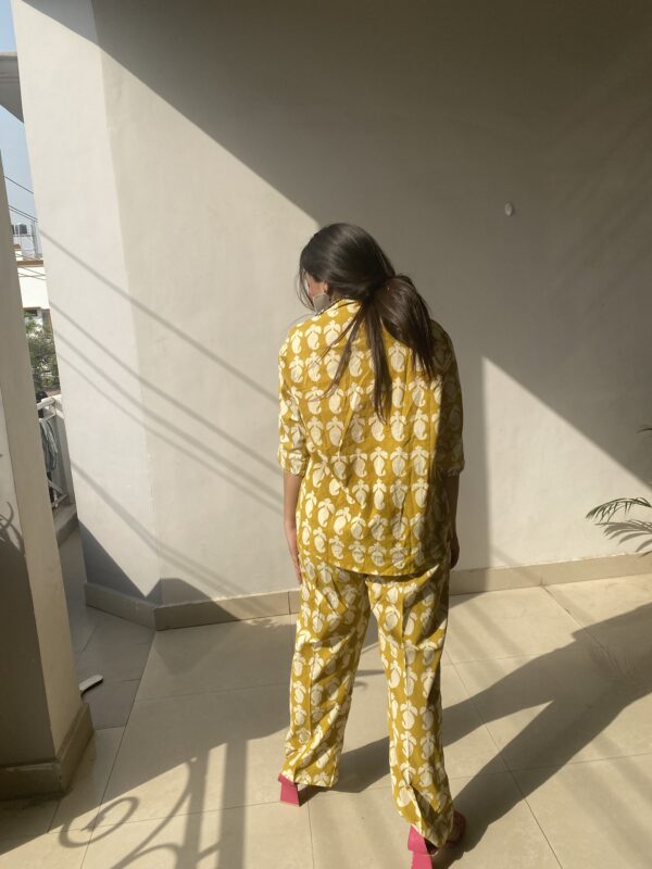 Love In Yellow Dabu Hand Block Printed Co-ord Set 5