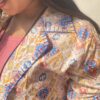 Pink Geometry Hand Block Printed Co-ord set 3